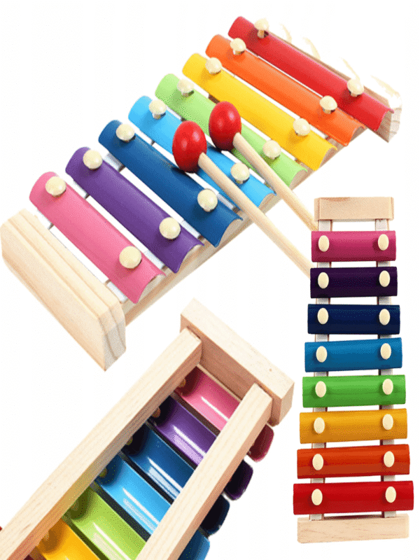 Wooden 8 Tones Multicolor Xylophone