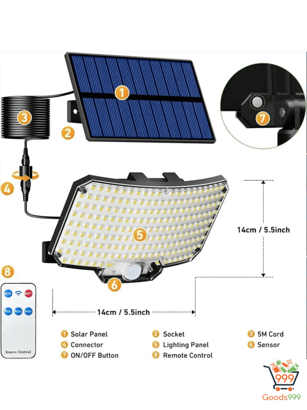 Motion Sensor Solar Strong Power With RC