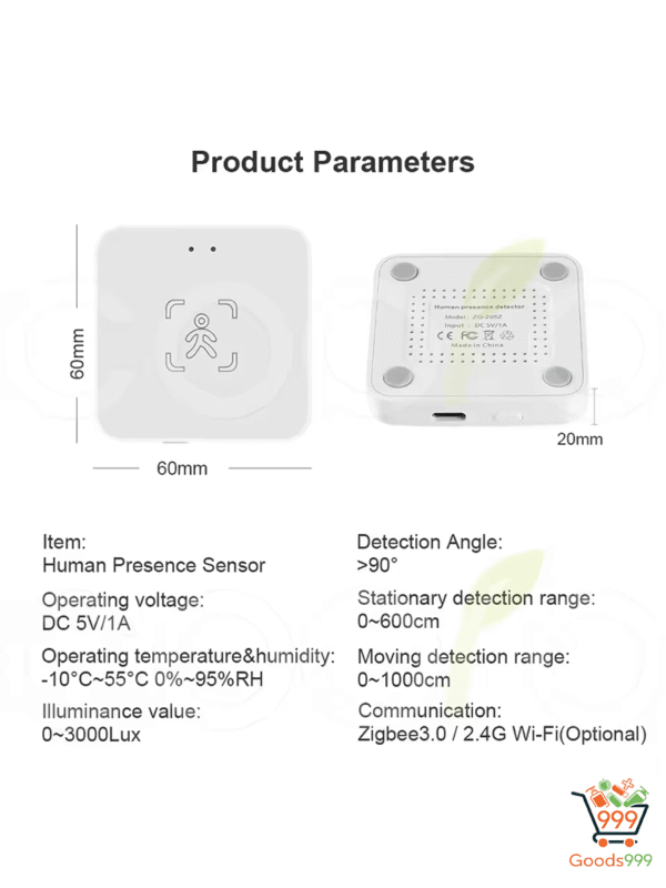 WiFi/Zigbee Human Presence Detector