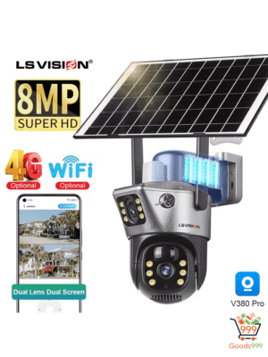 Solar Camera-LS VISION 4K 8MP Dual Screen