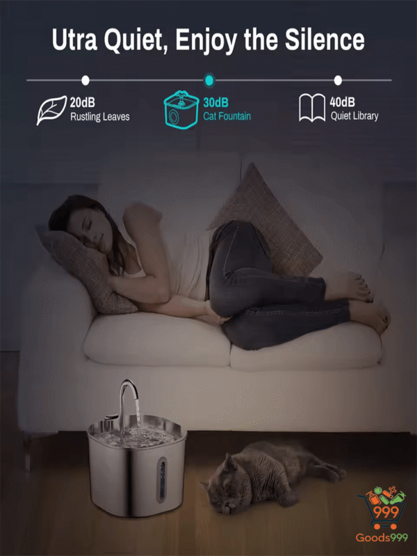 2.2L Automatic Cat And Dog Water Fountain